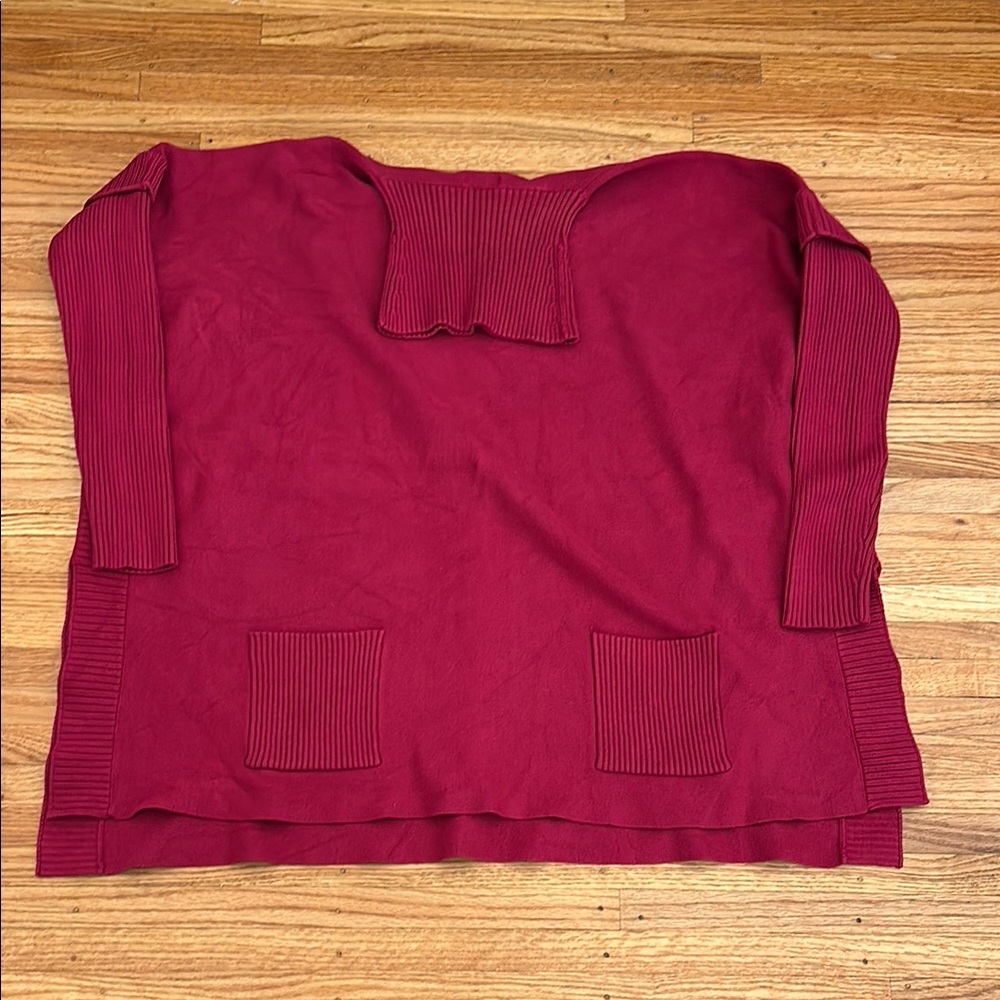 J’ ENIVE Elegant Red Women's Top s/m